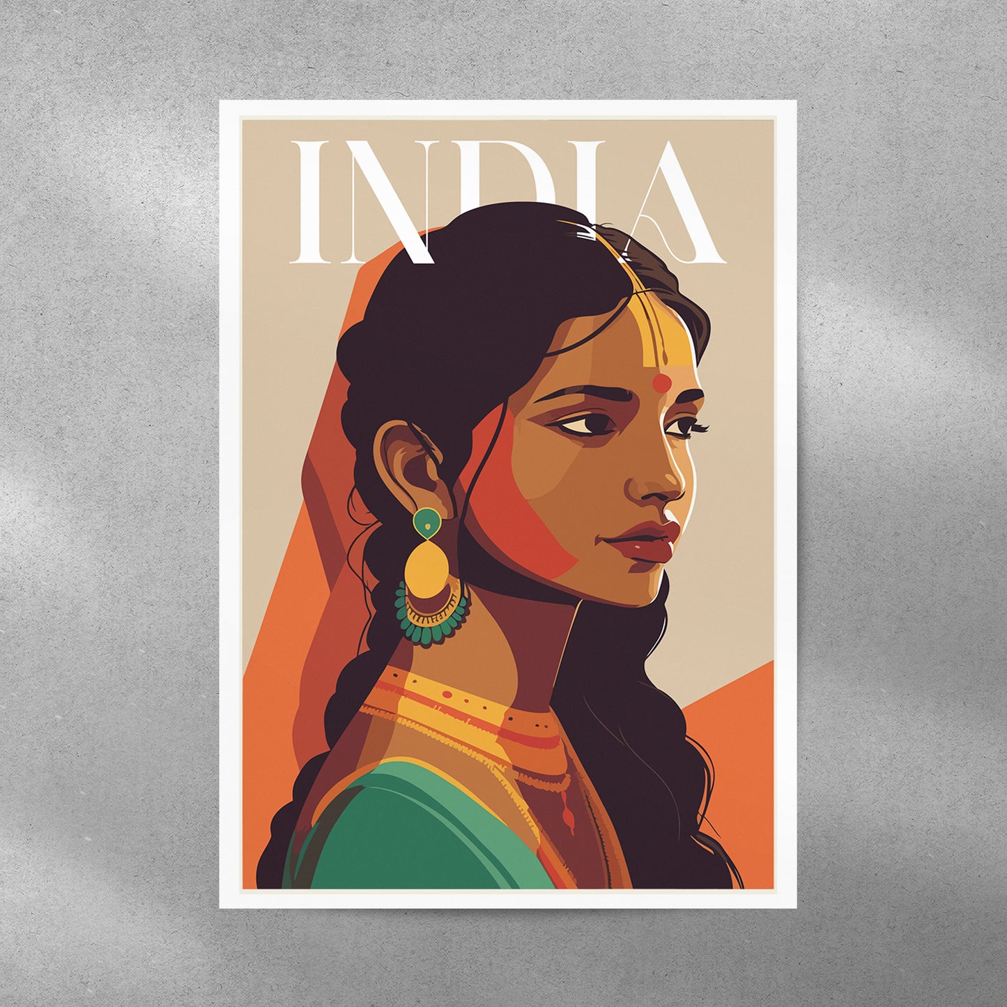 Indian portrait poster