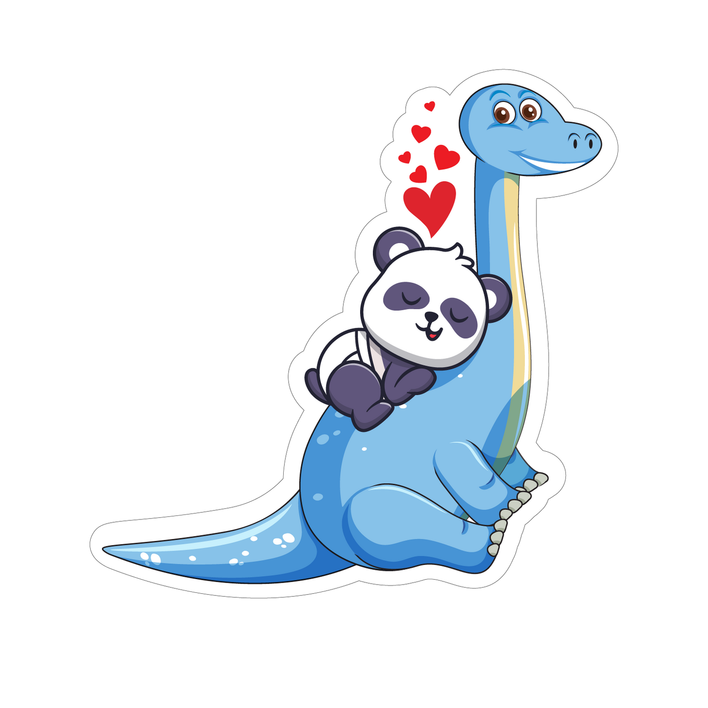 Dino Panda Sticker